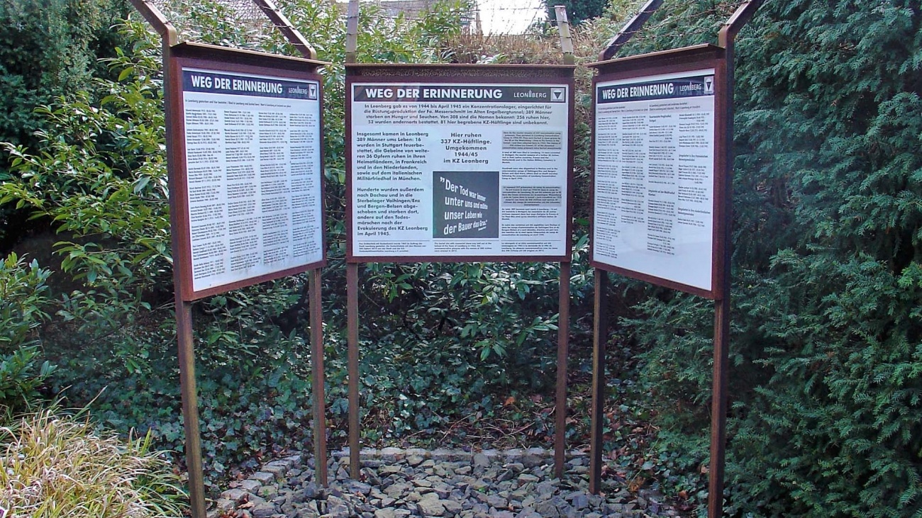 Infotafeln beim Sammelgrab auf dem alten Stadtfriedhof - Quelle: Holger Korsten
